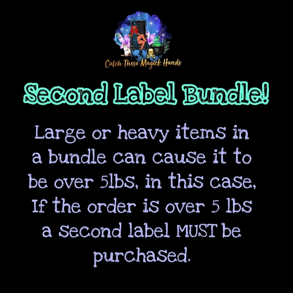 Second Label Purchase for Bundles over 5 lbs - Picture 2 of 2